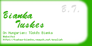 bianka tuskes business card